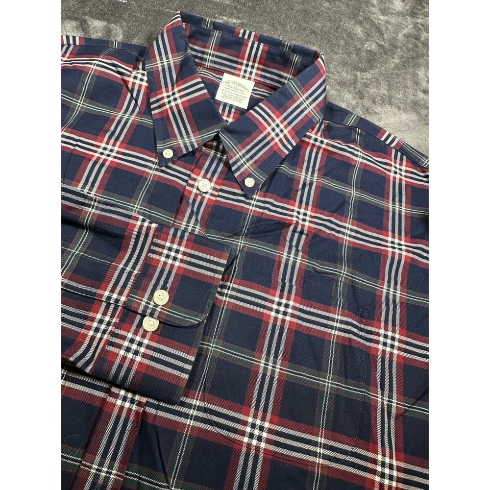 Brooks Brothers Milano Fit MENS XL Supima Cotton Stretch Button Down Long Sleeve